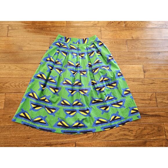 0039 Italy Kylie Sunglass A-Line Long Skirt Women's Size L - Picture 7 of 8